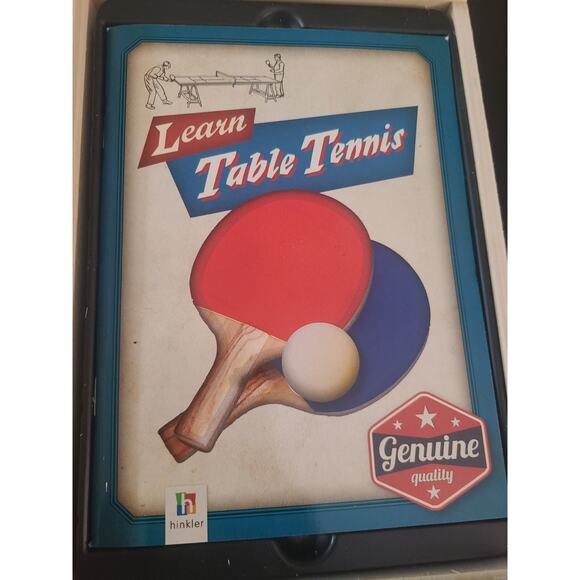 Vintage Hinkler Table Tennis Starter Kit – Learn to Play Ping Pong Set Rare CIB - Picture 2 of 10